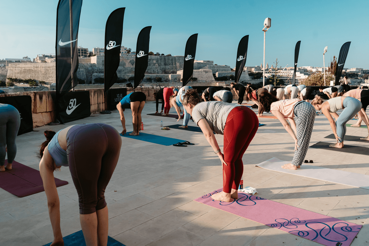 Nike 50th Anniversary Sunrise Yoga Event